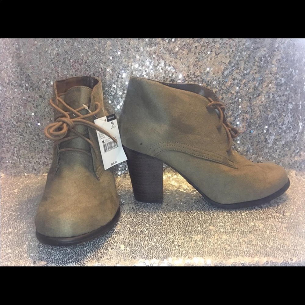 Tan booties